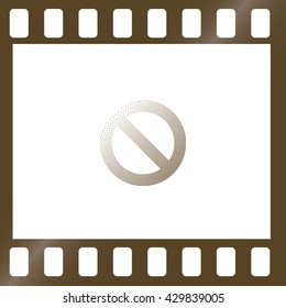 forbidden sign isolated on white