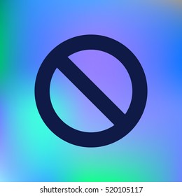 Forbidden sign isolated stock vector icon illustration