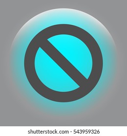 Forbidden sign isolated stock vector icon illustration