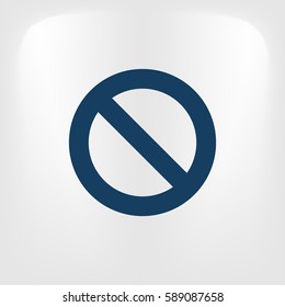 Forbidden sign isolated stock vector icon illustration