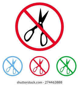  Forbidden sign, isolated. Vector illustration 