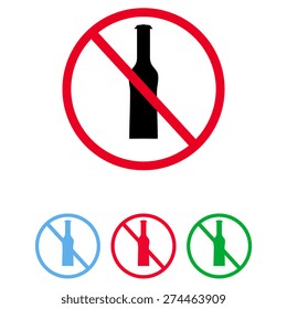  Forbidden sign, isolated. Vector illustration 
