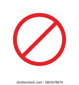  icono no permitido de signo prohibido