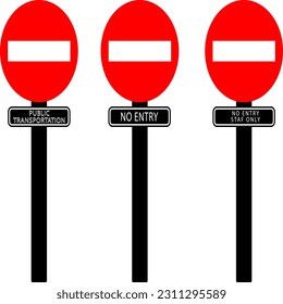 forbidden sign. traffic sign. no entry. transportation safety
