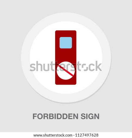 forbidden sign - vector hotel room sign. room signboard - hotel icon