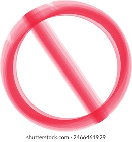 Verbotene Schild-Vektorgrafik, kein Schild, Stoppschild-Symbol