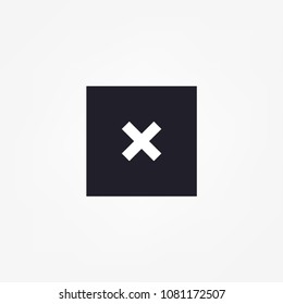 forbidden sign x