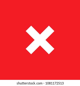 forbidden sign x