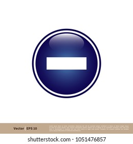 Forbidden Signage Icon Vector Logo Template Illustration Design. Vector EPS 10.
