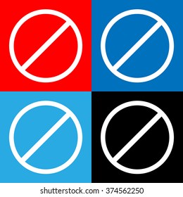 forbidden signs Vector EPS10, Great for any use