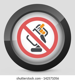 Forbidden smoke icon