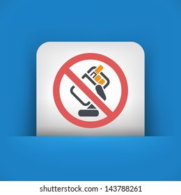 Forbidden smoke icon