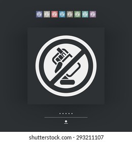 Forbidden smoke icon