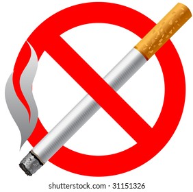 forbidden smoking sign vector illustration