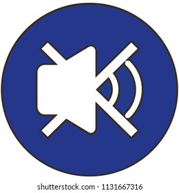 Forbidden Sound icon.Vector