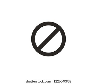 Forbidden, stop, block icon sign symbol
