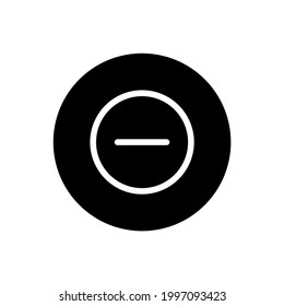 Forbidden symbol icon with rounded style
