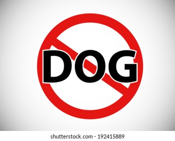 Forbidden Symbol No Dog