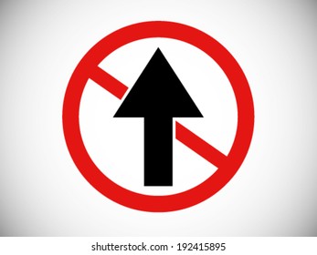 Forbidden Symbol No Forward