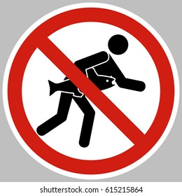 It is forbidden to take the fish.
Do not allow certain human actions on this object, theft products.