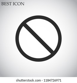 forbidden vector icon 10 eps