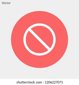 forbidden vector icon 10 eps