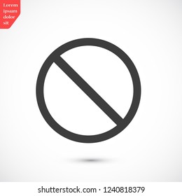 forbidden vector icon 10 eps