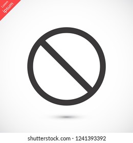 forbidden vector icon 10 eps