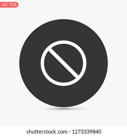 forbidden vector icon 10 eps