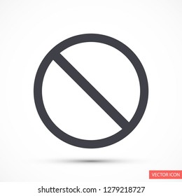 forbidden vector icon 10 eps