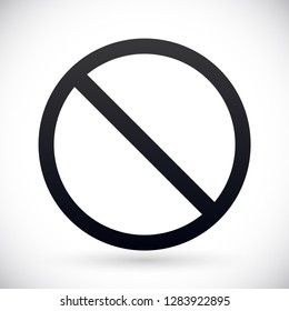 forbidden vector icon 10 eps