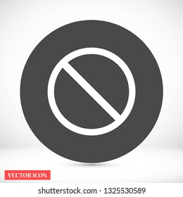 forbidden vector icon 10 eps