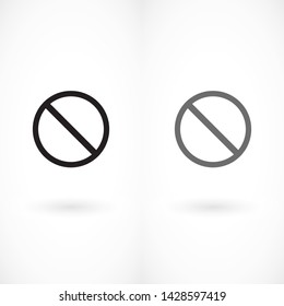 forbidden vector icon 10 eps ,  Flat design