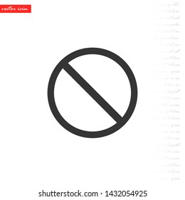 forbidden vector icon 10 eps , Lorem ipsum Flat design