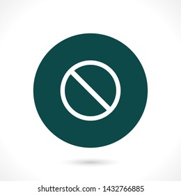 forbidden vector icon 10 eps , Lorem ipsum Flat design
