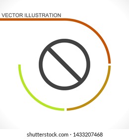 forbidden vector icon 10 eps , Lorem ipsum Flat design