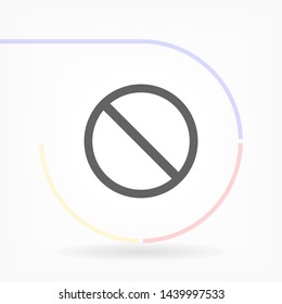 forbidden vector icon 10 eps , Lorem ipsum Flat design