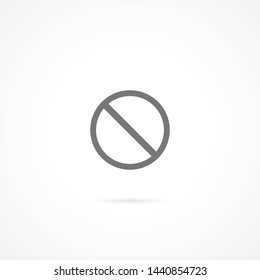 forbidden vector icon 10 eps , Lorem ipsum Flat design