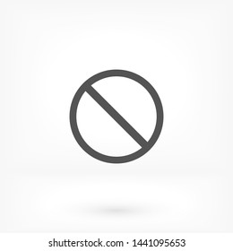 forbidden vector icon 10 eps , Lorem ipsum Flat design