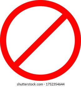 Forbidden vector illustration. A flat illustration iconic design of Forbidden on a white background.