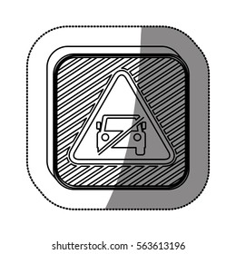 forbidden vehicle roadsign