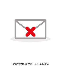 Forbidden vote. Flat illustration