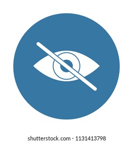 forbidden to watch . Element of web icon in Badge style  on white background