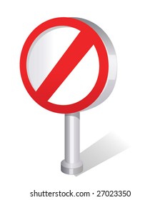 Forbidding sign