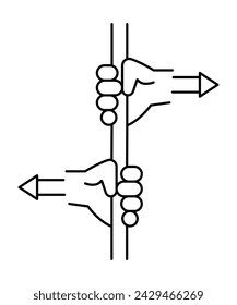 force icon, vector best line icon.