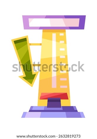 Force meter amusement park attraction