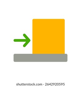 force simple flat icon illustration