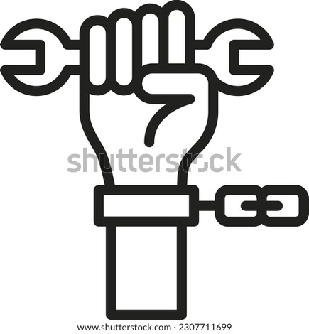 Forced Labour icon vector image. Suitable for mobile application web application and print media.
