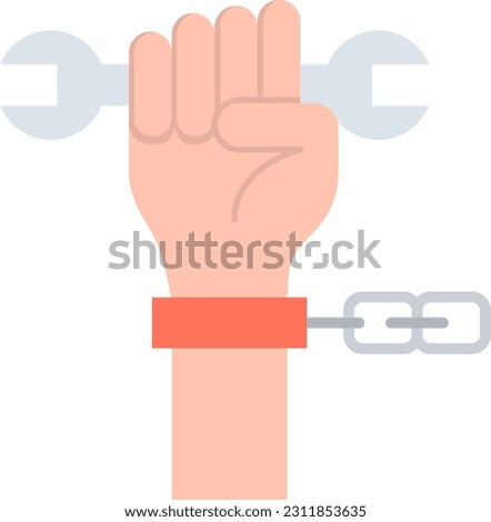 Forced Labour icon vector image. Suitable for mobile application web application and print media.