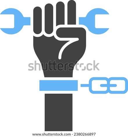 Forced Labour icon vector image. Suitable for mobile application web application and print media.